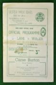 1950 Ireland v Wales (Grand Slam) Rugby programme – played on 11th March at Ravenhill, centre fold