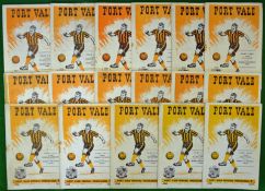 1950s Port Vale Football Programme: To include Port Vale v Watford 1/9/58, Hartlepool 15/9/58,