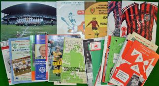 1960 – 80s Inter Cities Fairs Cup and European Cup Football Programmes: Consisting of Irish Teams to