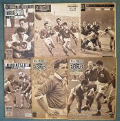 Selection of 1950s Miroir Sprint Sporting Magazines – all with 5x Nations International rugby