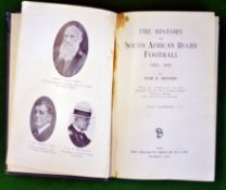 1933 South Africa Rugby Book signed – titled The History of South African Rugby Football by Ivor D