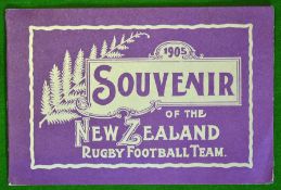 1981 Reprint of 1905 Souvenir of the New Zealand Rugby Football Team: 30 Page booklet featuring