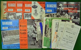 1960s Inter Cities Fairs Cup Football Programmes: Consisting of Scottish Teams to include Hearts,