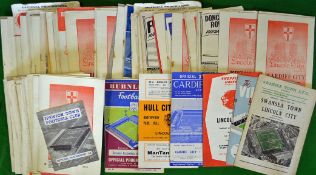 Large Selection of 1950s Lincoln City Football Programmes (H&A): Featuring Huddersfield Town,