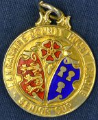 1949 Lancashire Rugby League Senior Cup silver gilt and enamel Winners medal: engraved on the