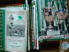 Non-League Football Programme Selection: To include Bromsgrove Rovers home & away 1990s (160) plus