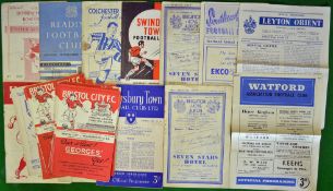 1951/52 Season Bristol City Football Programmes (H&A): To include Newport 18/8, Bournemouth 22/8,