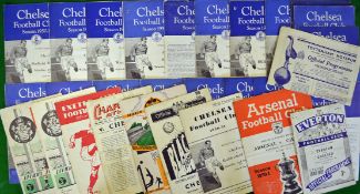 1950/51 Chelsea Football Programmes (H&A): To incl v Sheffield Wednesday 19/8, Arsenal 23/8, Arsenal