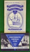 Portsmouth 1940/50s Handbooks: To include 1948 Golden Jubilee Handbook together with 1956/7 handbook