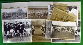 Collection of various Rugby press action photographs from the 1930s onwards to incl touring sides,