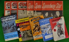 Selection of Speedway Programmes: From 1959 – 1969 featuring New Cross, Crayford, Harringay,