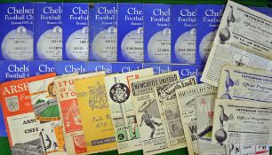 1951/52 Chelsea Football Programmes (H&A): To incl v Arsenal 22/8, Liverpool 25/8, Arsenal 29/8,
