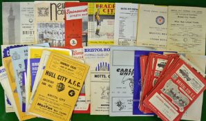 Collection of 1960s Bristol City Football Programmes: Consisting of Home and Away programmes all