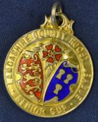 1947 Lancashire Rugby League Senior Cup silver gilt and enamel Winners medal: engraved on the