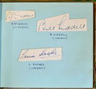 Football Autograph Book from c1940s/1950s with over 125 Autographs: To include team groups of