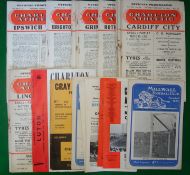 1950s/60s Charlton Athletic Football Programme(H&A): to incl v Chelsea Public Practice ’63 plus