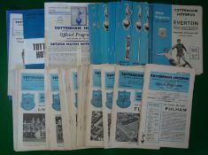 1960s Tottenham Hotspur Football Programmes: Selection of Home match programme from various 1960s