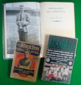 3x various footballs Books to incl signed Copy of Spotlight on Football - By Peter Doherty