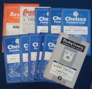 1953/54 Chelsea Football Programmes (H): To incl v Portsmouth 25/8/53, Charlton 29/8/53, Sheffield