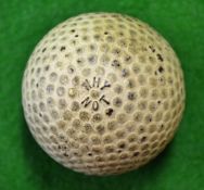 Henley’s Tyre and Rubber Co “Why Not" bramble pattern rubber core golf ball c1906 – some bag wear