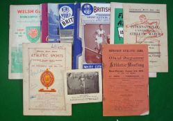 Interesting collection of International Athletic Programmes from 1931 onwards – comprising 1931