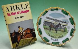 Arkle National Hunt Horse racing Champion collection – to incl hand painted bone china wall plate