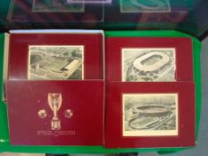 1966 Official FIFA Table Placemats: Six mats presented to Ken Aston in 1966 featuring a number of