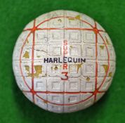 Super Harlequin square mesh dimple golf ball c1929 – square within squares pattern with unusual