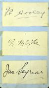 3 x Rare 1900 onwards Kent Cricket Player’s signatures – including F. Wooley (163 Int’ Apps), C.