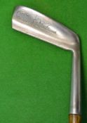 James Braid signature “the orion" flanged bottom patent putter - with flat sided hosel and shaft c/w