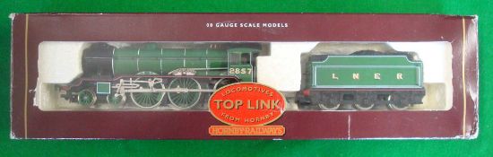 Doncaster Rovers OO Gauge Hornby Locomotive: LNER 2857 Steam Locomotive 4-6-0 with Tender Boxed