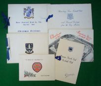 Collection of Official Football Christmas Cards: To include Shrewsbury Town 1958, Sheffield
