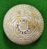 Extremely Rare Alex Patrick “The Perfector" hand hammered and moulded guttie golf ball c1880 –