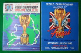 1966 World Cup Football Final Programme: Played at Wembley 30th July 1966 together with the Official