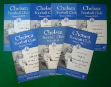 1951 Chelsea Football Programmes (H): To incl v Newcastle Utd 13/1, v Exeter City 4th Rd FA Cup