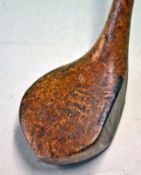 A H Scott Pat spliced neck driver -with central fibre face insert stamped with the makers POWF to