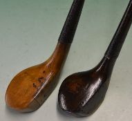 An early scare head golden beech wood bulger - stamped W Aveston in - fitted with a fine full length