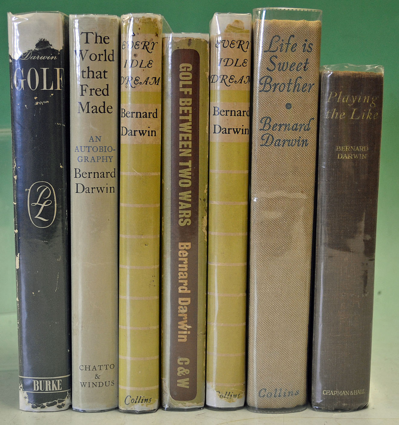 Darwin, Bernard collection (7) - titles incl 2x Every Idle Dream, The World That Fred Made, Golf