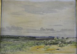 Ferrier, George Straton R.A. (Scottish b. 1852- 1912) “GULLANE LINKS" water colour inscribed and