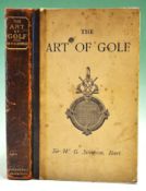 Simpson, Sir W G - “The Art of Golf" – 1st ed 1887 in the original pictorial boards with rebound