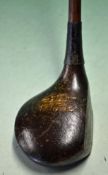 Fine and scarce F H Taylor large socket head driver – stamped University Golf Club Oxford and fitted