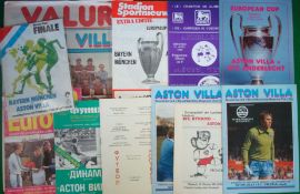 1981 /82 Aston Villa European Cup Run Football programmes (H&A): To include Aston Villa v Valur 16/