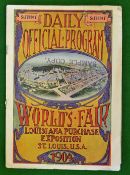 1904 Official USA World Fair and Olympic Games Daily Programme - issue no. 55 Saturday 2 July c/w