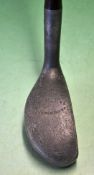 J and A Dixon of Edinburgh, unusual alloy mallet head putter - with a high crown bulge stamped “