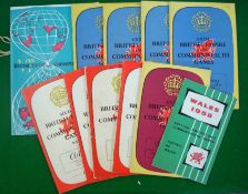 1958 Wales British Empire and Commonwealth Games Official Programmes: to incl 4x Swimming, 4x