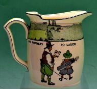 A fine Royal Doulton golfing series ware Westcott jug, decorated with Crombie style golfers and