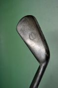 D Anderson St Andrews early smf mashie c1890 –fitted with original full length hide grip with