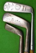 3 x Very interesting putters - incl fine “nigger" putter showing the Vickers bow line knot mark with