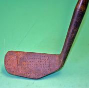 Stadium Golf Co “Dunlewy" Pat Iron – featuring a deep pointed sole stamped Pat No. 253394 c/w full