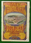 1904 Official USA World Fair and Olympic Games Daily Programme - issue no. 63 Saturday Tuesday 12